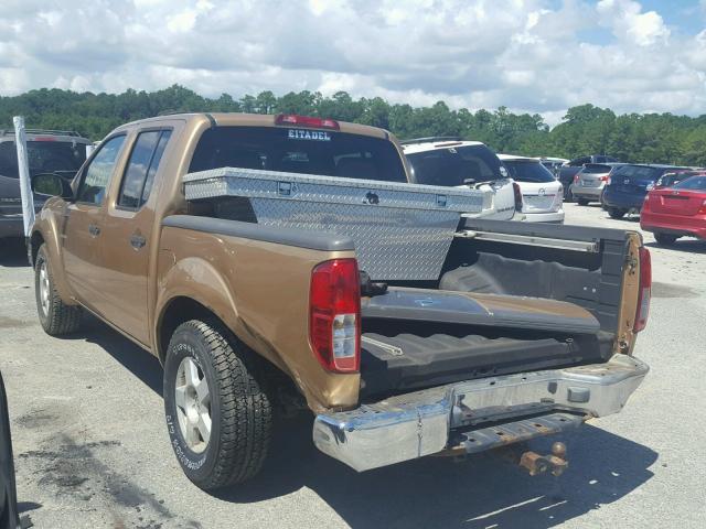 1N6AD07U25C408911 - 2005 NISSAN FRONTIER C ORANGE photo 3