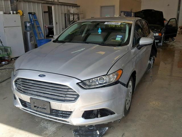 3FA6P0G77DR378448 - 2013 FORD FUSION S SILVER photo 2