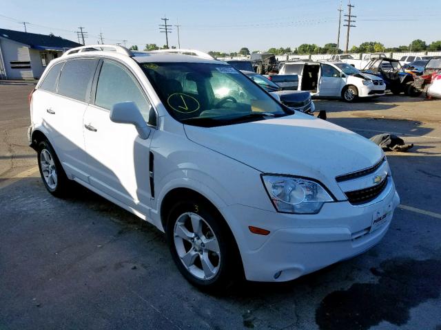 3GNAL3EK6ES680291 - 2014 CHEVROLET CAPTIVA LT WHITE photo 1