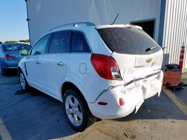 3GNAL3EK6ES680291 - 2014 CHEVROLET CAPTIVA LT WHITE photo 3