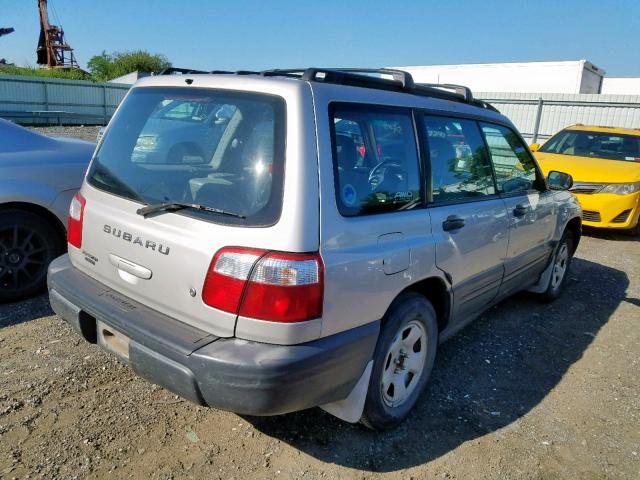 JF1SF63521G722392 - 2001 SUBARU FORESTER L SILVER photo 4