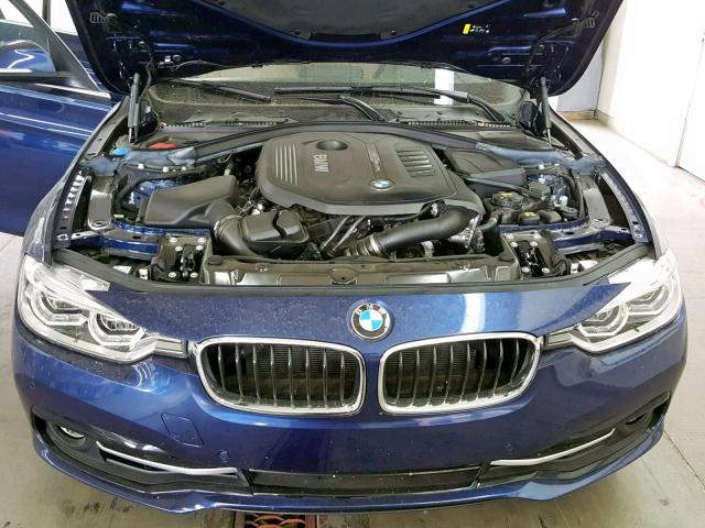 WBA8B3G50JNV01262 - 2018 BMW 340 I BLUE photo 7