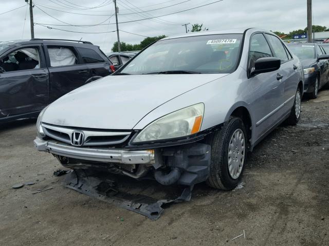 1HGCM56157A014464 - 2007 HONDA ACCORD VAL SILVER photo 2