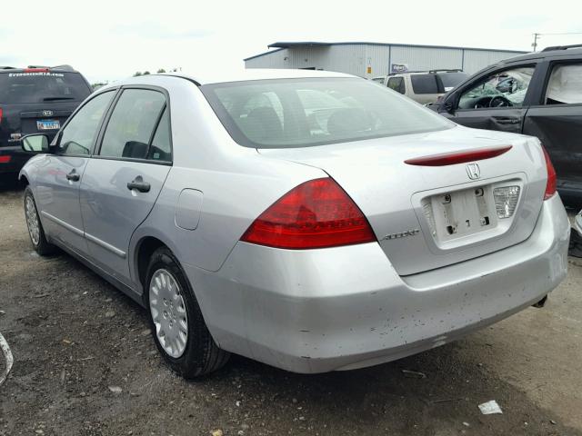 1HGCM56157A014464 - 2007 HONDA ACCORD VAL SILVER photo 3