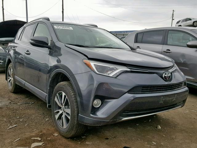 JTMRFREV4JD225319 - 2018 TOYOTA RAV4 ADVEN GRAY photo 1