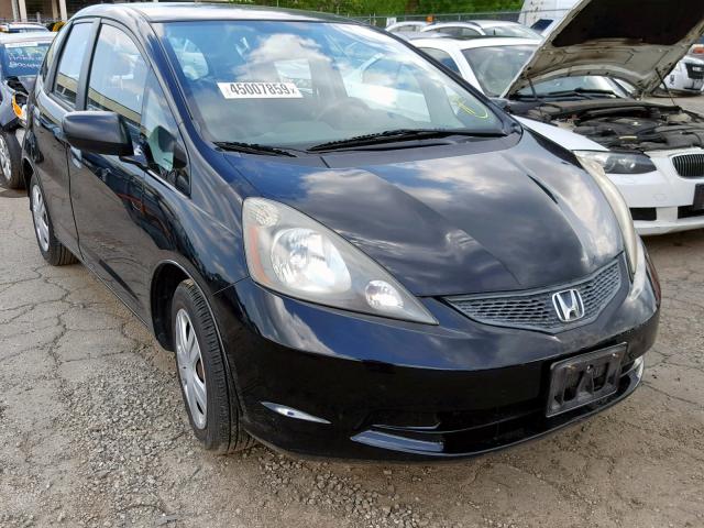 JHMGE88229C002136 - 2009 HONDA FIT BLACK photo 1