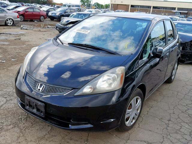 JHMGE88229C002136 - 2009 HONDA FIT BLACK photo 2