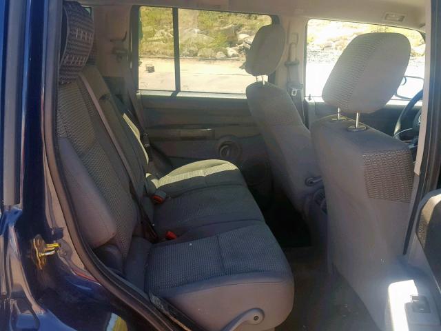 1J8HG48K46C238655 - 2006 JEEP COMMANDER ლურჯი ფოტო 6
