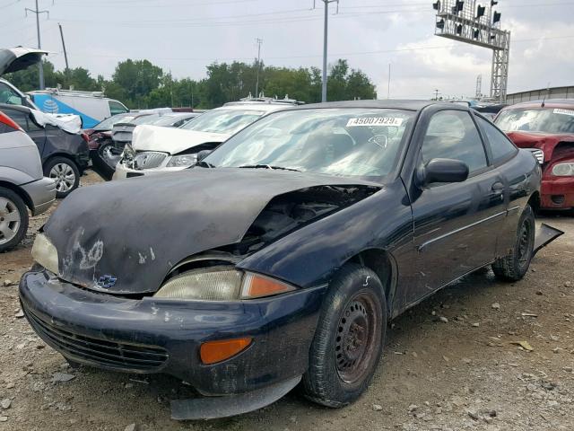 1G1JC1248X7169808 - 1999 CHEVROLET CAVALIER B BLACK photo 2