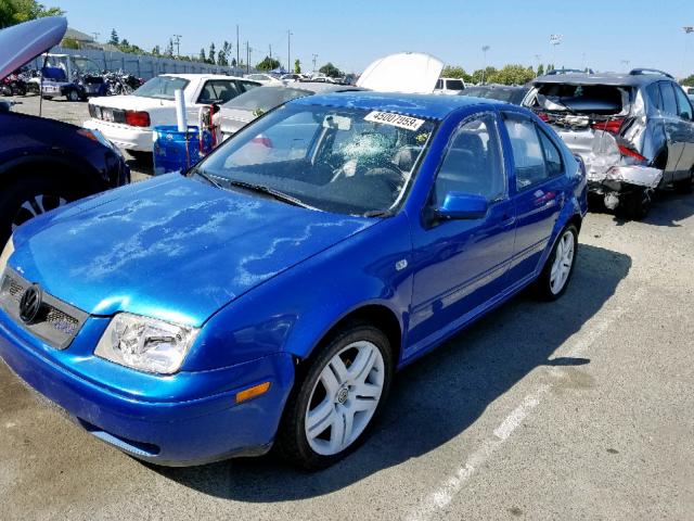 3VWSK69M11M089343 - 2001 VOLKSWAGEN JETTA GLS BLUE photo 2