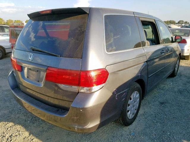 5FNRL3H25AB035223 - 2010 HONDA ODYSSEY LX GOLD photo 4