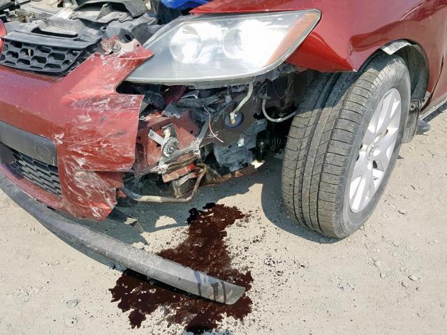 JM3ER293280204306 - 2008 MAZDA CX-7 BURGUNDY photo 9