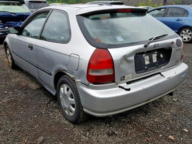 2HGEJ6443YH111492 - 2000 HONDA CIVIC DX GRAY photo 3