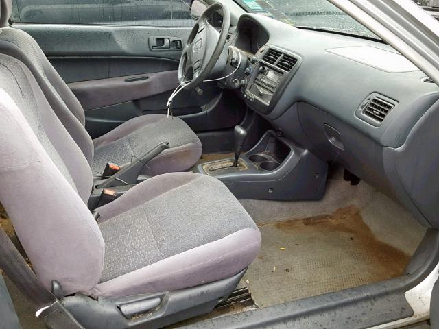 2HGEJ6443YH111492 - 2000 HONDA CIVIC DX GRAY photo 5