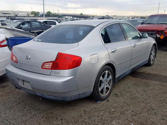 JNKCV51E64M113843 - 2004 INFINITI G35 SILVER photo 4