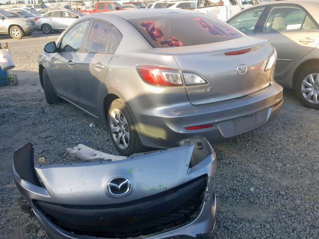 JM1BL1UG4C1552614 - 2012 MAZDA 3 I SILVER photo 3