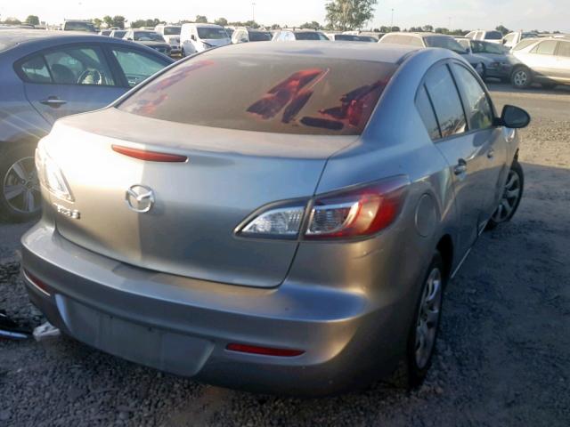 JM1BL1UG4C1552614 - 2012 MAZDA 3 I SILVER photo 4