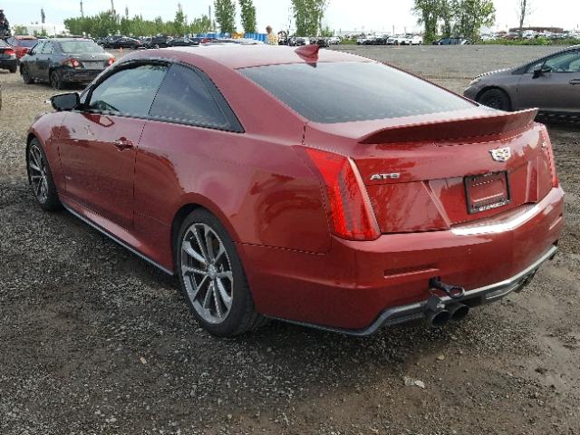 1G6AN1RY6G0100038 - 2016 CADILLAC ATS-V RED photo 3