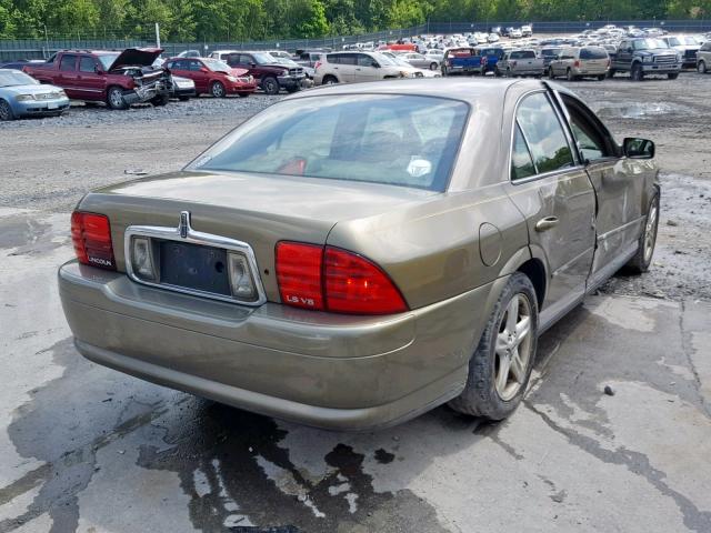 1LNHM87A61Y611394 - 2001 LINCOLN LS GOLD photo 4