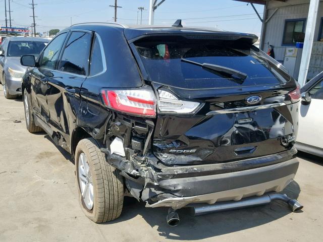 2FMPK3J90KBB90046 - 2019 FORD EDGE SEL BLACK photo 3