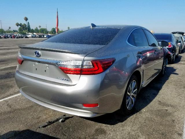 JTHBW1GG2H2141845 - 2017 LEXUS ES 300H SILVER photo 4