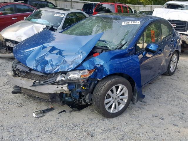 2HGFB2F99CH512928 - 2012 HONDA CIVIC EXL 蓝色 照片 2