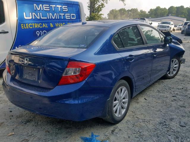 2HGFB2F99CH512928 - 2012 HONDA CIVIC EXL 蓝色 照片 4