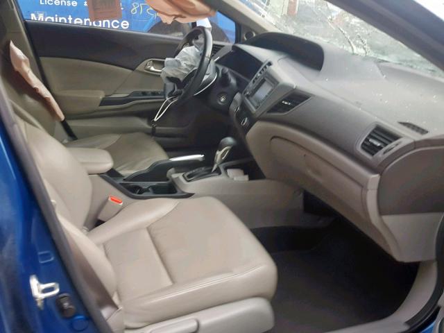 2HGFB2F99CH512928 - 2012 HONDA CIVIC EXL 蓝色 照片 5