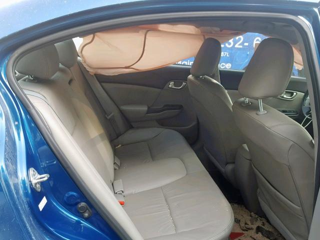 2HGFB2F99CH512928 - 2012 HONDA CIVIC EXL 蓝色 照片 6