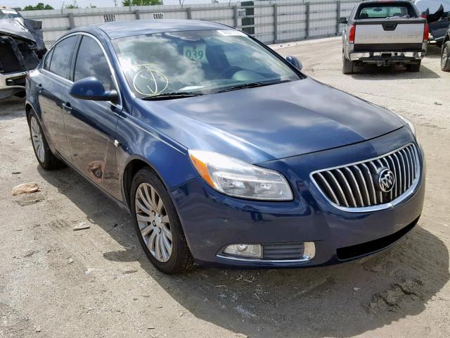 W04GR5EC6B1100731 - 2011 BUICK REGAL CXL BLUE photo 1