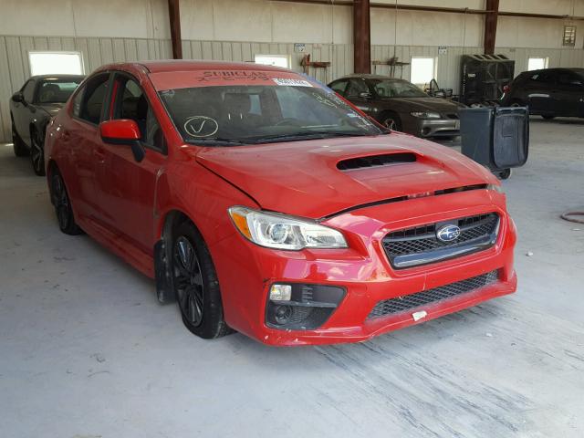 JF1VA1B69H9826739 - 2017 SUBARU WRX RED photo 1