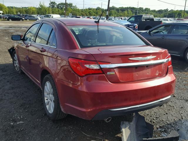 1C3CCBBGXDN533898 - 2013 CHRYSLER 200 TOURIN RED photo 3