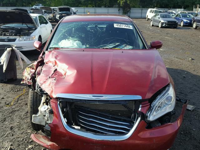 1C3CCBBGXDN533898 - 2013 CHRYSLER 200 TOURIN RED photo 7