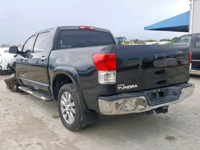 5TFFY5F12AX088882 - 2010 TOYOTA TUNDRA CRE BLACK photo 3