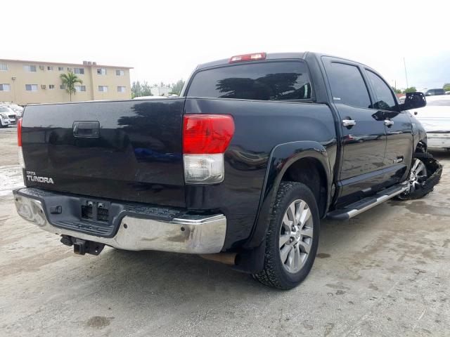 5TFFY5F12AX088882 - 2010 TOYOTA TUNDRA CRE BLACK photo 4