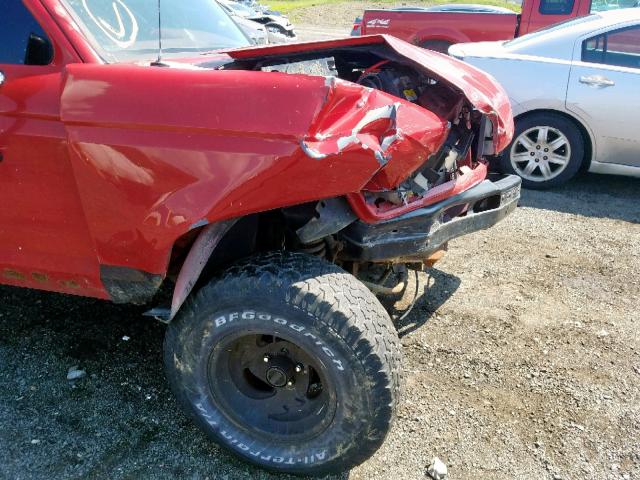 1FTCR11T3LUC08064 - 1990 FORD RANGER RED photo 9