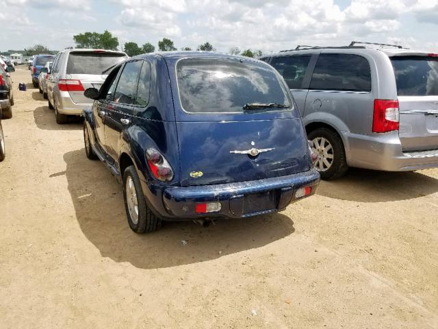 3C8FY68B05T587059 - 2005 CHRYSLER PT CRUISER BLUE photo 3