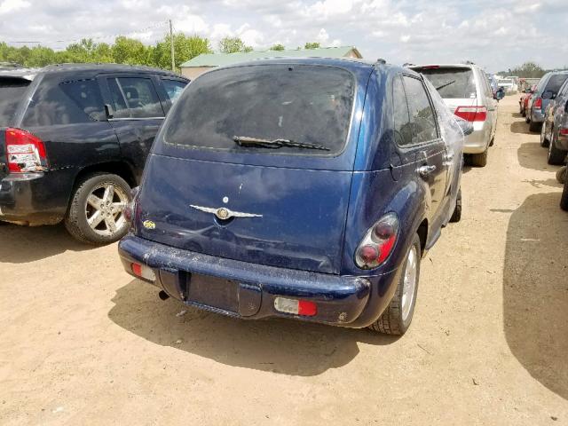 3C8FY68B05T587059 - 2005 CHRYSLER PT CRUISER BLUE photo 4