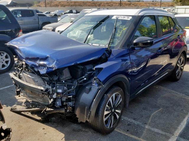 3N1CP5CU6JL523115 - 2018 NISSAN KICKS S BLUE photo 2