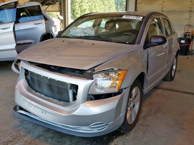 1B3CB4HA9AD607814 - 2010 DODGE CALIBER SX SILVER photo 2