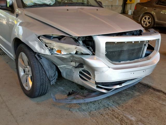 1B3CB4HA9AD607814 - 2010 DODGE CALIBER SX SILVER photo 9