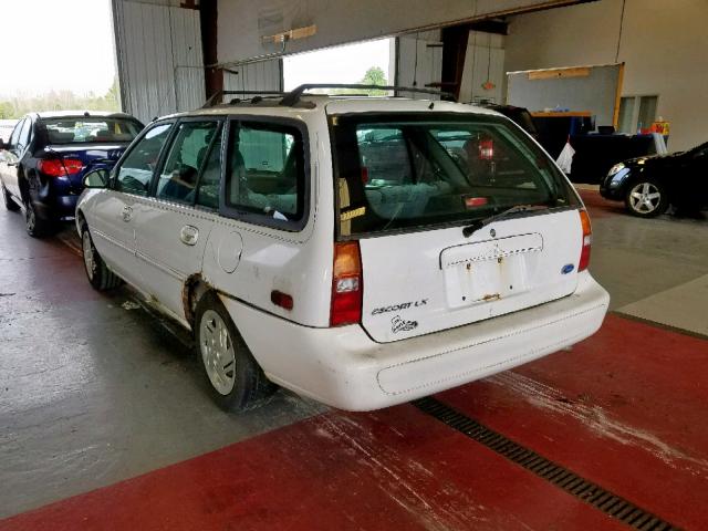 3FALP15P6VR160997 - 1997 FORD ESCORT LX WHITE photo 3