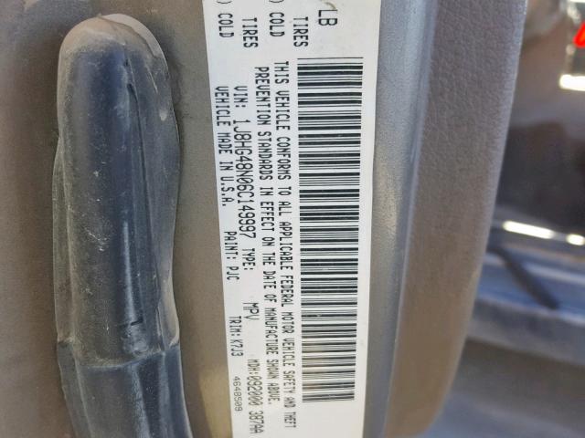 1J8HG48N06C149997 - 2006 JEEP COMMANDER 棕色 照片 10