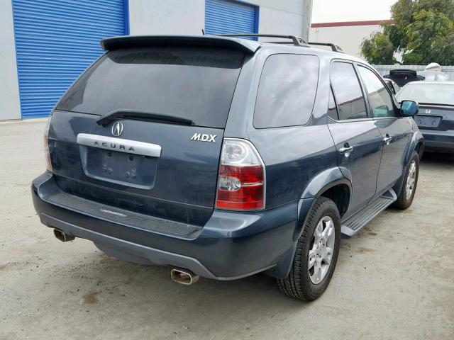 2HNYD18906H519032 - 2006 ACURA MDX TOURIN BLUE photo 4