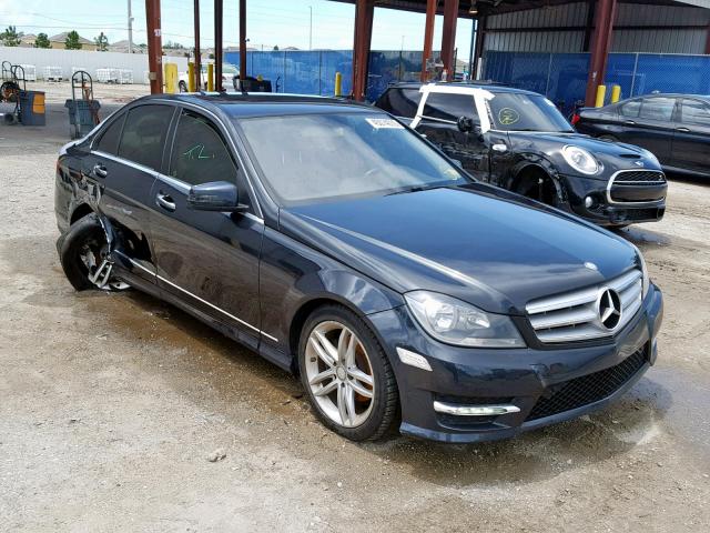 WDDGF4HB4DR298926 - 2013 MERCEDES-BENZ C 250 BLACK photo 1