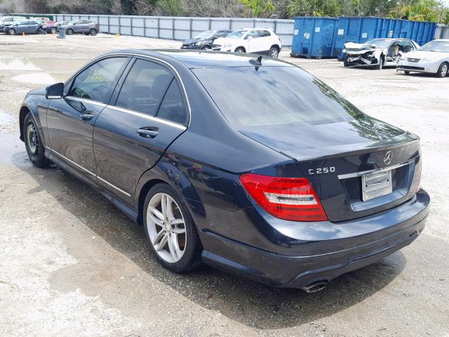 WDDGF4HB4DR298926 - 2013 MERCEDES-BENZ C 250 BLACK photo 3