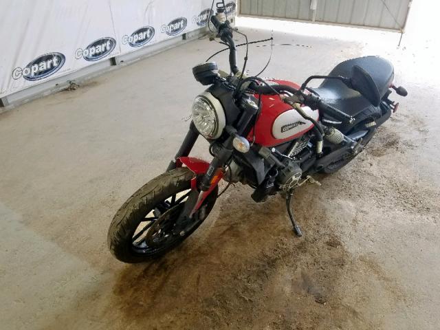 ML015ANM5GT006263 - 2016 DUCATI SCRAMBLER RED photo 2