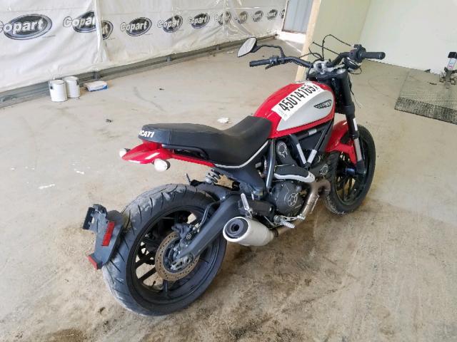 ML015ANM5GT006263 - 2016 DUCATI SCRAMBLER RED photo 4