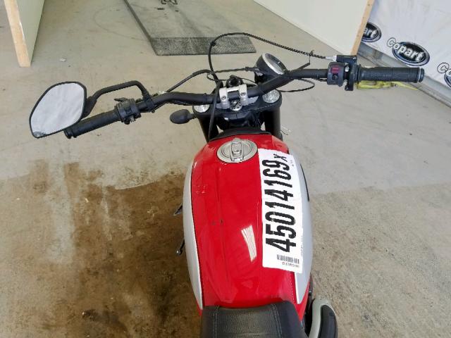 ML015ANM5GT006263 - 2016 DUCATI SCRAMBLER RED photo 5