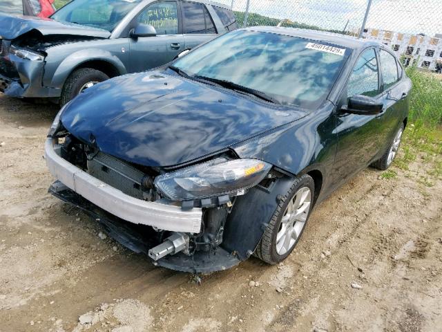 1C3CDFBA6DD288619 - 2013 DODGE DART SXT BLACK photo 2